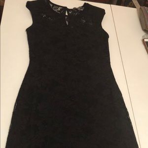 Black lace dress